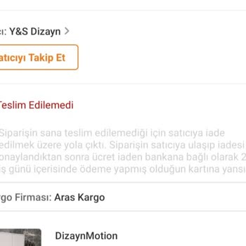 Aras Kargo Evde Bulamadık Mesajı