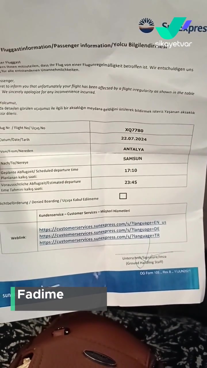 Sunexpress Hava Yolları Gecikme, Mağduriyet Giderme! videonun kapak resmi
