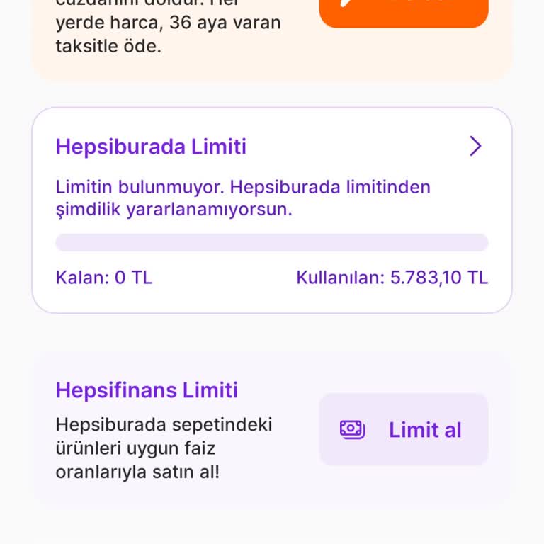 Hepsiburada Limitim Sıfırlandı Nedensiz Yere