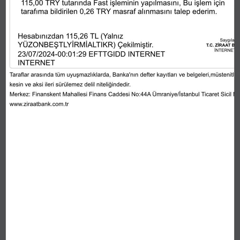 Armut Havalede Hesabıma Para Geçmedi