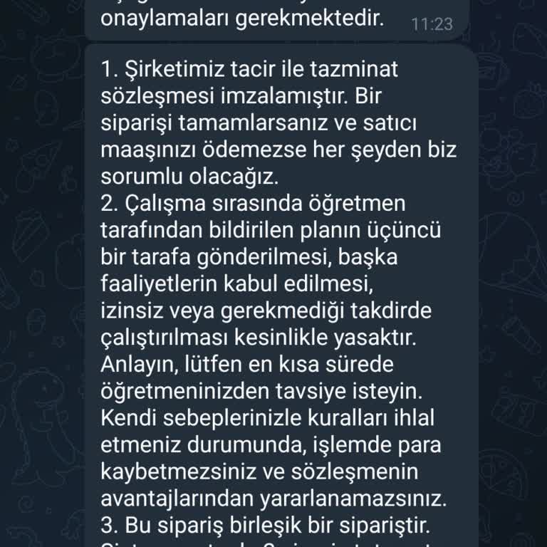Telegram Görev Yap Para Kazan Mağduruyum Rızam Olmadan Yapılan Hiçbir İşlemden