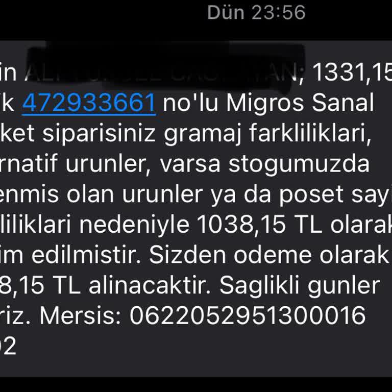 Migros Sanal Market, Sipariş Verilen Sepeti Habersiz Güncelliyor
