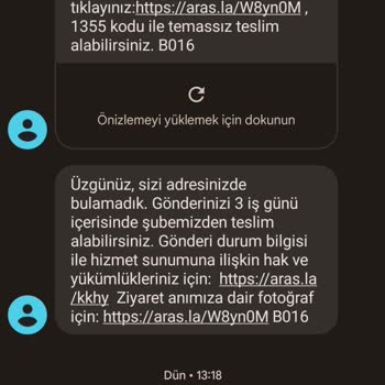 Aras Kargo Teslimat Yapmak İstemiyor