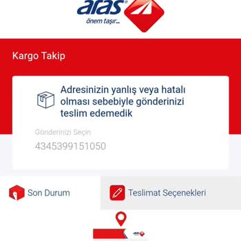 Aras Kargo Teslimat Yapmak İstemiyor