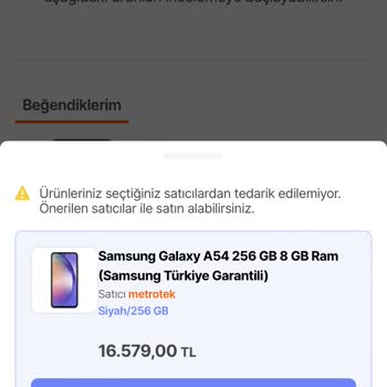 Hepsiburada Sipariş İptal Ettiğim Ürünü Tekrar Almak İsteyince Satmıyor