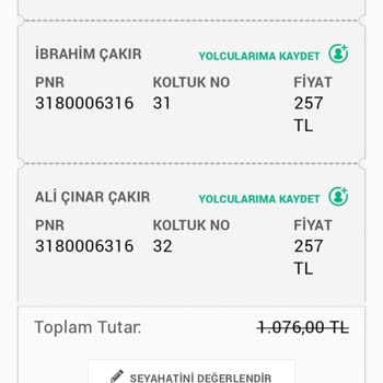Kamil Koç Yanlış Tarihli Bilet Ve İade Talebi