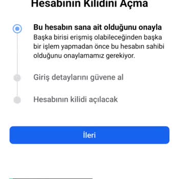 Facebook Hesabımı Geri Almak İstiyorum!