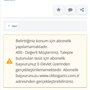 CK Boğaziçi Elektrik E Devletten Bir Türlü Elektrik Aboneliği Yapamadım