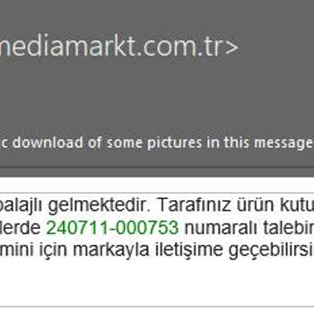 Media Markt Yanıltıcı Reklam Ve Eksik Ürün Gönderimi