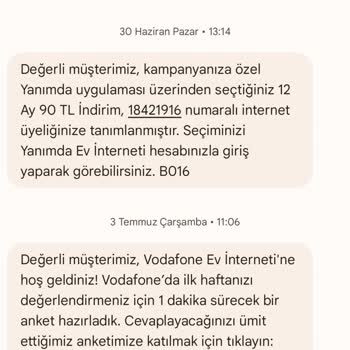 Vodafone Net Asılsız Fiyat Haksız Kazanç