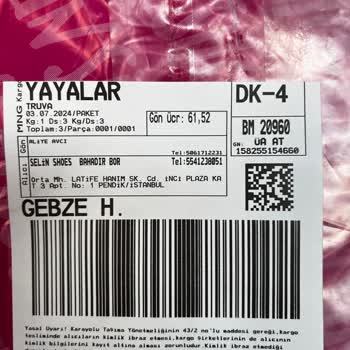 Selin Shoes Yatmayan İade Ücreti
