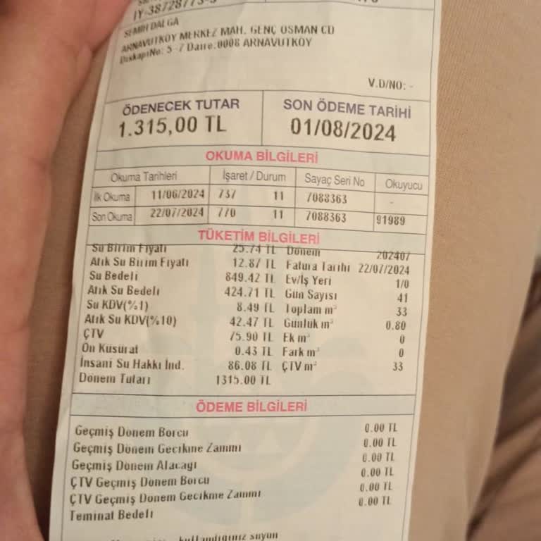 Yüksek Gelen İSKİ Faturaları Hk