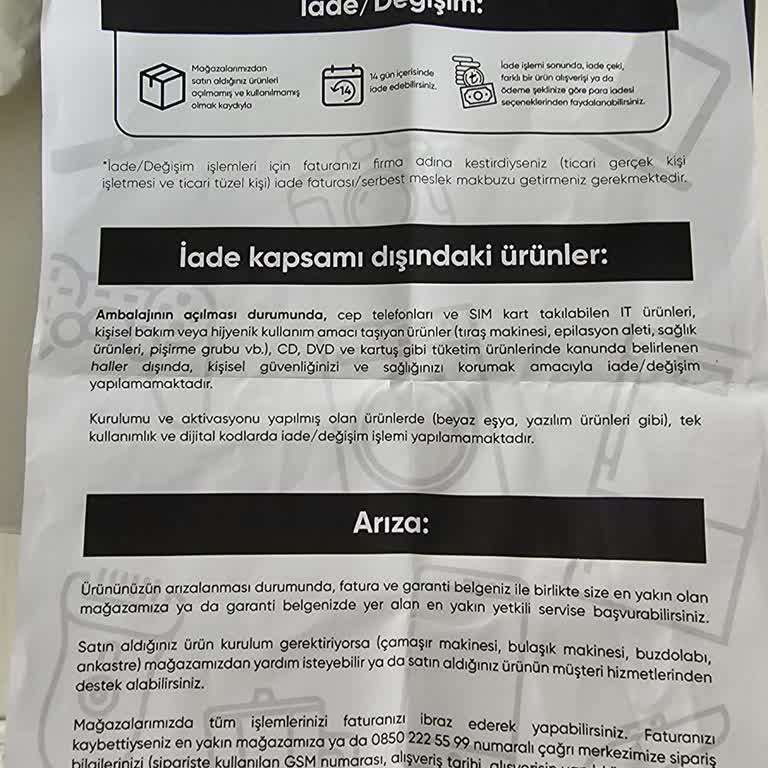 Teknosa Aldığım Ürün Değiştirilmedi
