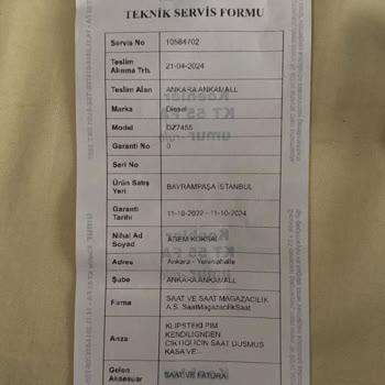 Saat & Saat Ürün Arkasında Durmadı