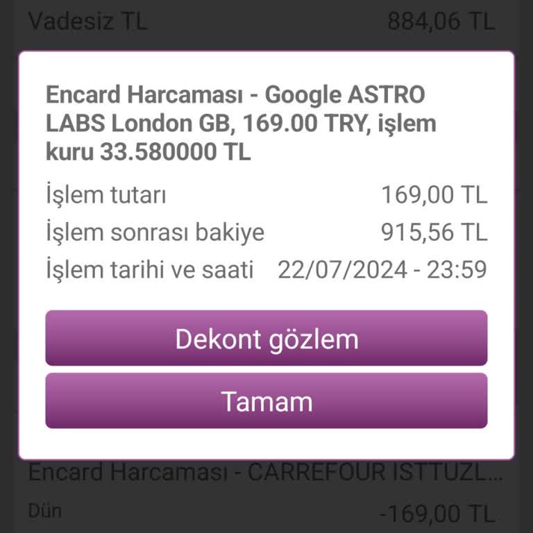Google Play Paramın Geri İadesini İstiyorum