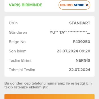 Yurtiçi Kargo Kargom Şehir İçinde Gezintiye Çıkartıldı.