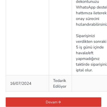 İnaktuel.com Sitesinden Yaptığım Dolce Vita Marka Klima Siparişi