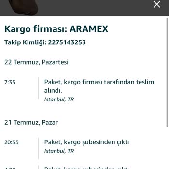Aramex Firması Kargo Gecikmesi