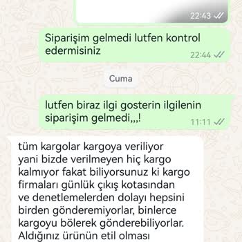 Ege Tepe Ücretini Aldığı Ürünlerin Teslimat Ve Kargo Sorunu