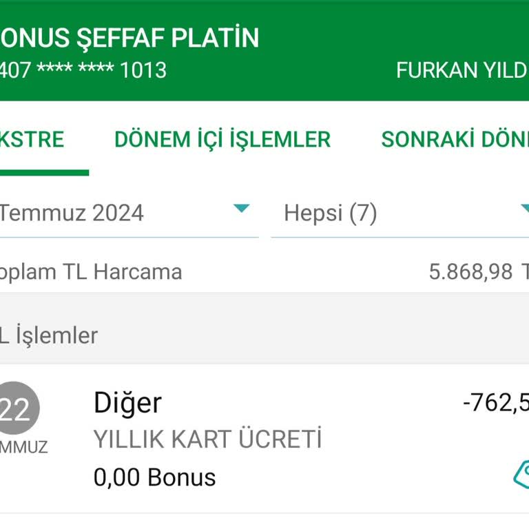 Garanti BBVA Garanti Yıllık Aidat İadesi
