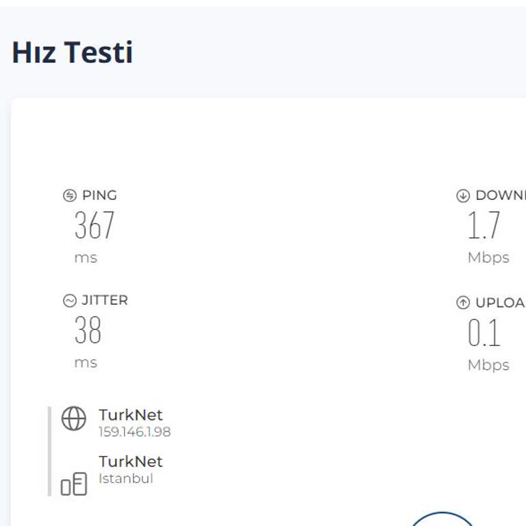 Türk Telekom Altyapılı İnternet Kullanıyorum Ve 1 Aydır Hızım 2Mbps
