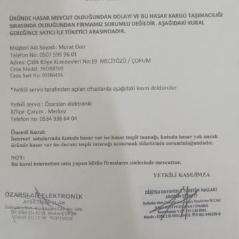 BİM Televizyon Kırık Çıktı