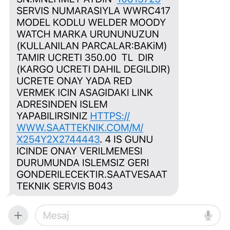 Saat & Saat Welder Moody Watch 10 Günlük Kullanımda Klips Bozulması.
