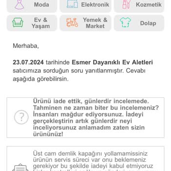Trendyol Esmer Dayanıklı Ev Aletleri Firma Adı