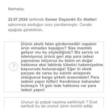 Trendyol Esmer Dayanıklı Ev Aletleri Firma Adı