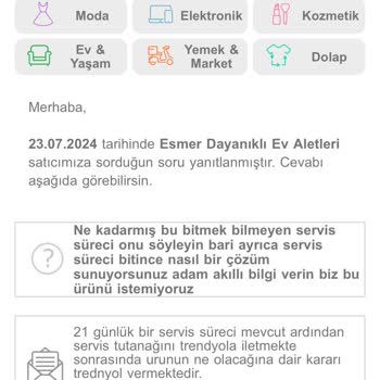 Trendyol Esmer Dayanıklı Ev Aletleri Firma Adı