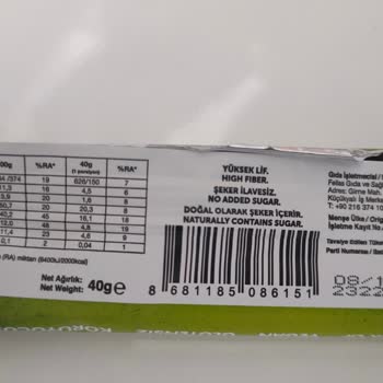 Fellas Antep Fıstıklı Kakaolu Bar Küflü Çıktı.