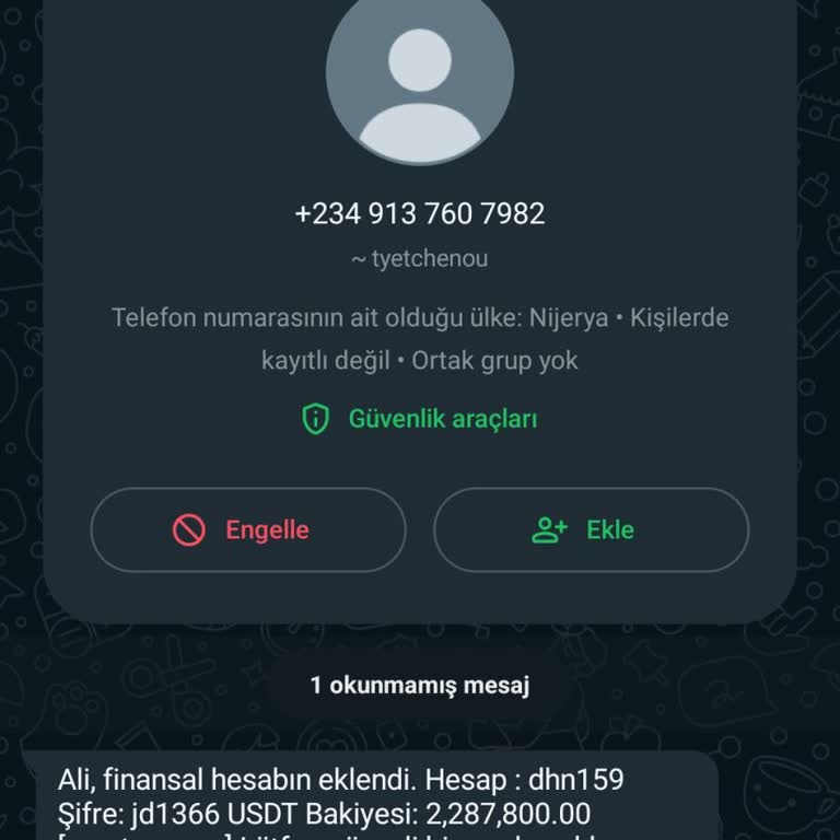 WhatsApp İlgisiz Kişi Veya Numaralardan Gelen WhatsApp Mesajları