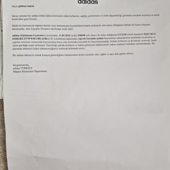 Adidas Optimum İzmir AVM - Sorunlu Ayakkabı Değişim Problemi