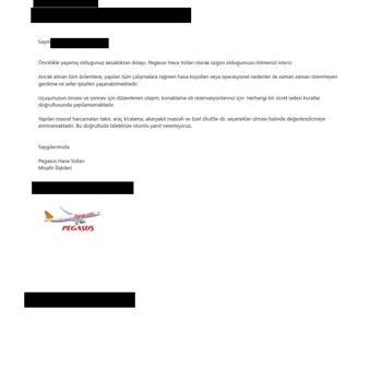 Pegasus Yolcusunu Mağdur Etti