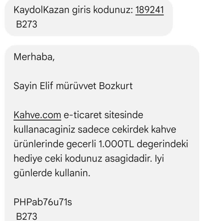 Migros Hediye Çekini Kullanamıyorum