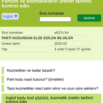 İnglot Tarihi Geçmiş Ürün Yollandı