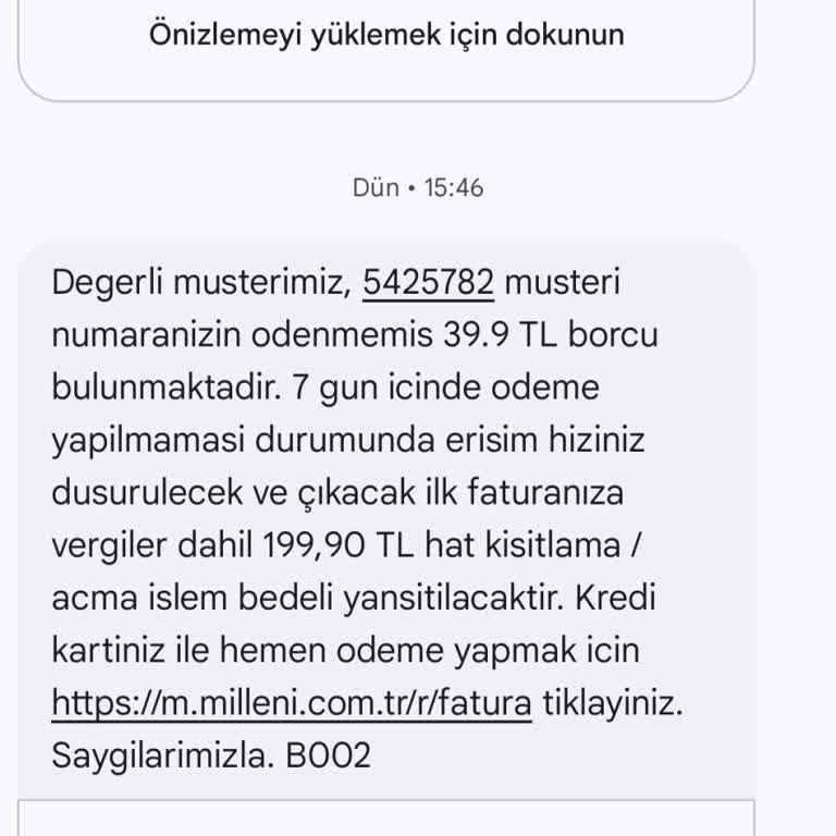 Millenicom Sabit Telefon Ücreti