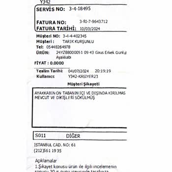 Gamelu Marka Spor Ayakkabı Hakkında Şikayetim