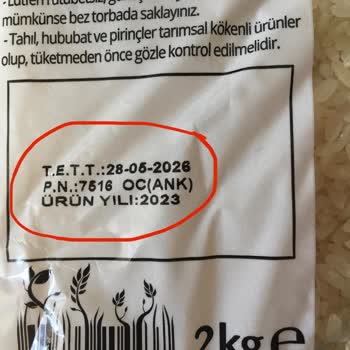 Migros’tan Aldığım Yayla Marka Böcekli Pirinç