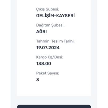 Boraks Dayanıklı Tüketim Malları Boraks Aras Kargo Trendyol Kargom Nerede?