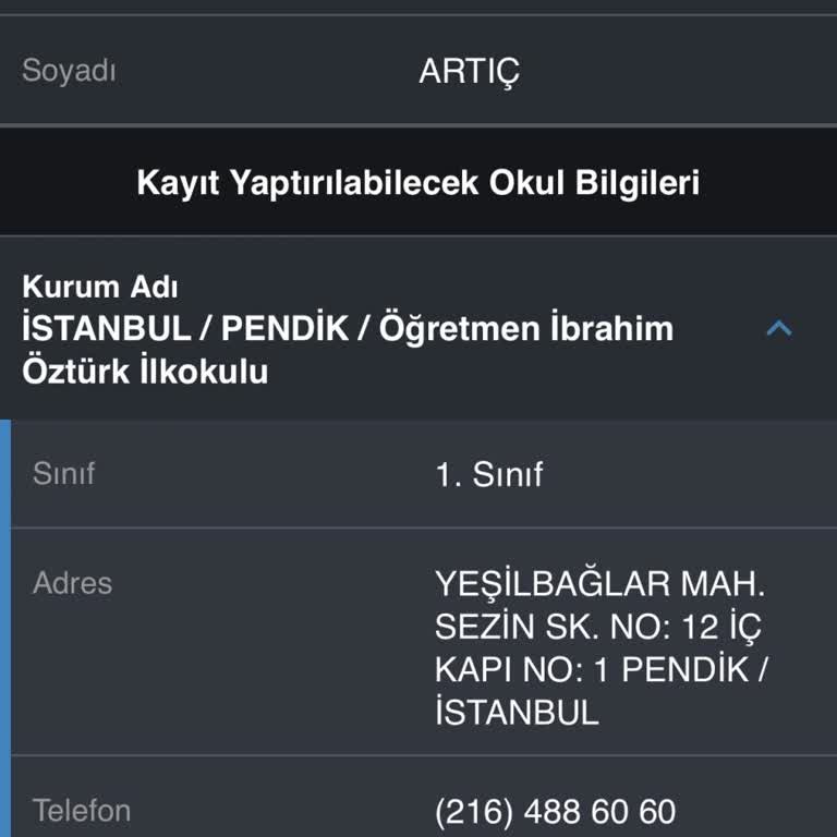 Milli Eğitim Bakanlığı (MEB) İlkokul Kaydının Kafalarına Göre Uzak Okula Yapılması