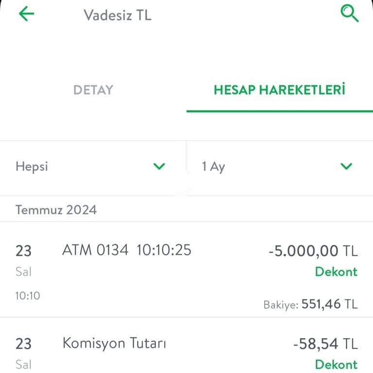 Denizbank ATM'sinden Para Çekmede Komisyon Ücreti Alması