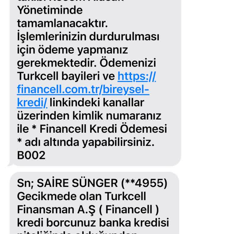 Turkcell Recom Alacak Şikayeti