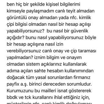 Payfix Sahte Hesap Açılışı