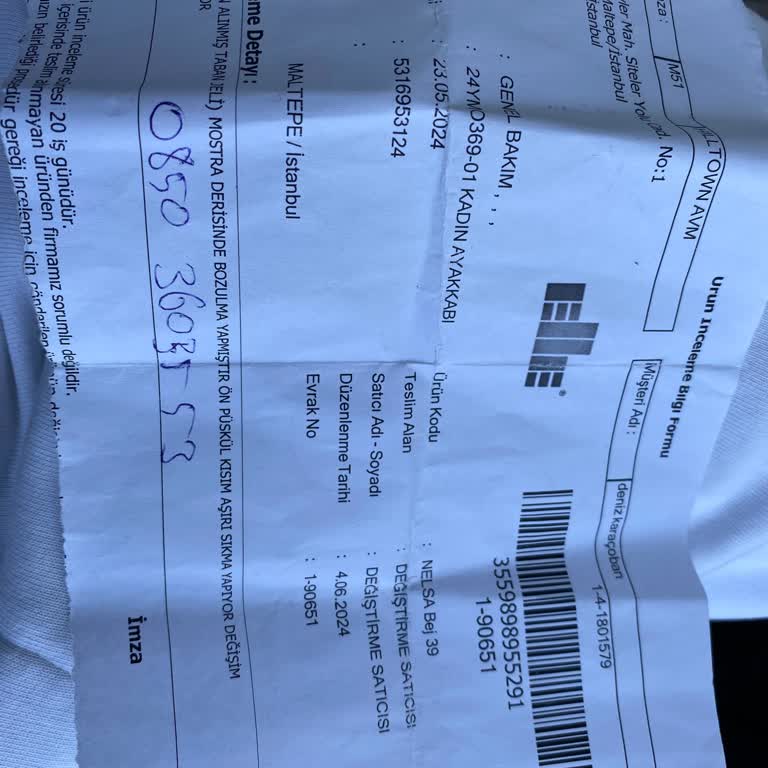 Elle Ayakkabı Ürün Hatası Ve Mağaza İlgisizliği