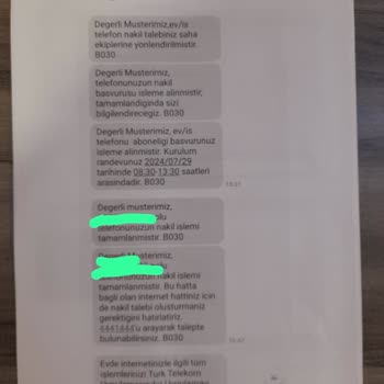 Türk Telekom Bilgim Dışı Gerçekleşen Nakil İşlemi