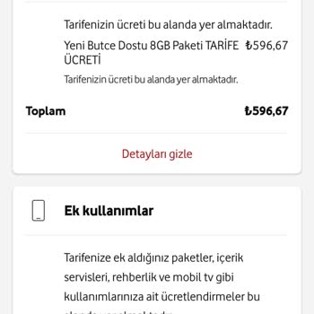 Vodafone Haksız Kazanç Elde Ediyor