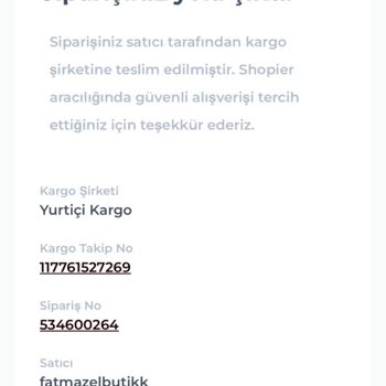 Shopier Fatmazel Butik Siparişimde İade Hakkımın Olmadığı Sorunu Hakkında