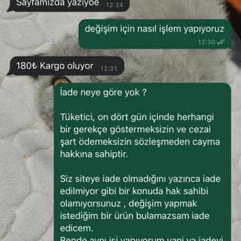 Shopier Fatmazel Butik Siparişimde İade Hakkımın Olmadığı Sorunu Hakkında