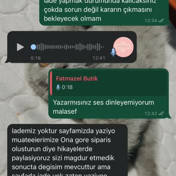 Shopier Fatmazel Butik Siparişimde İade Hakkımın Olmadığı Sorunu Hakkında